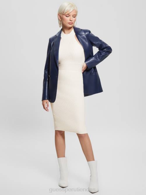 GUESS vestido eco janice mujer 0P8X524 paloma blanca vestir