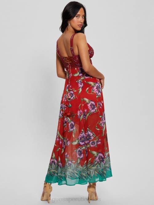 GUESS vestido eco serena mujer 0P8X373 borde de terazza vestir