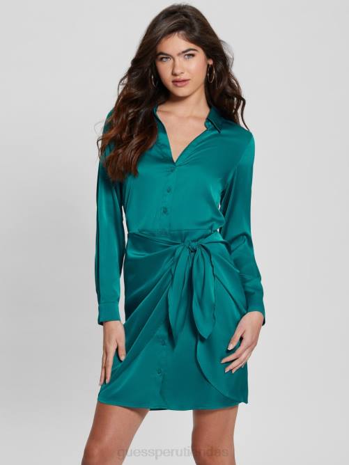 GUESS vestido ecológico alya mujer 0P8X315 lago capri vestir