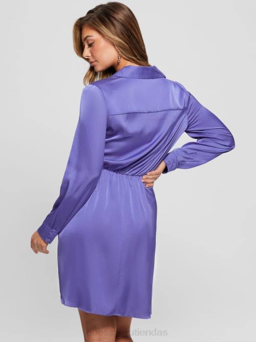 GUESS vestido ecológico alya mujer 0P8X453 002 lavado de ozono vestir