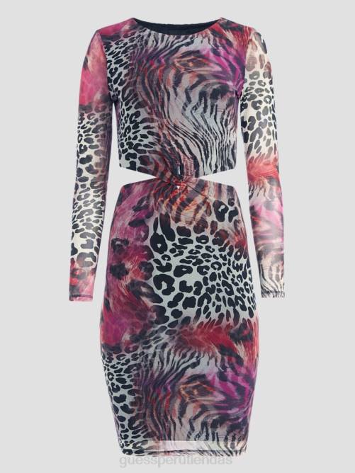GUESS vestido estampado lainey mujer 0P8X666 impresión comodín vestir
