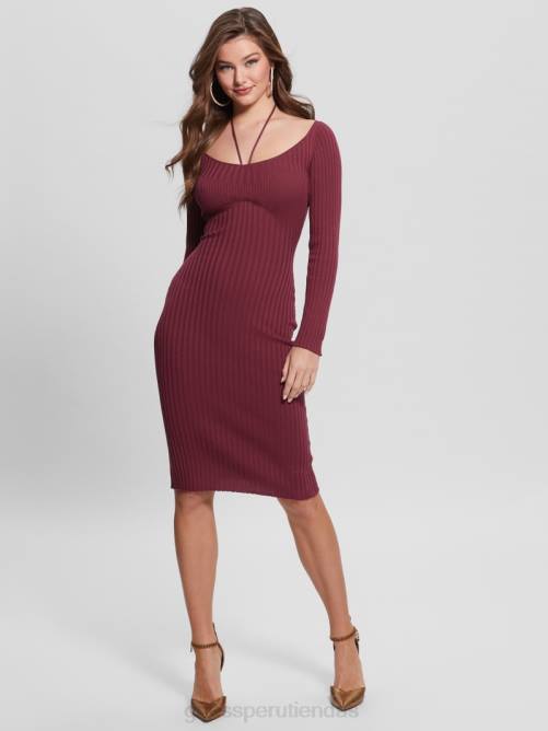 GUESS vestido estilo suéter eco doris mujer 0P8X632 piedra trágica vestir