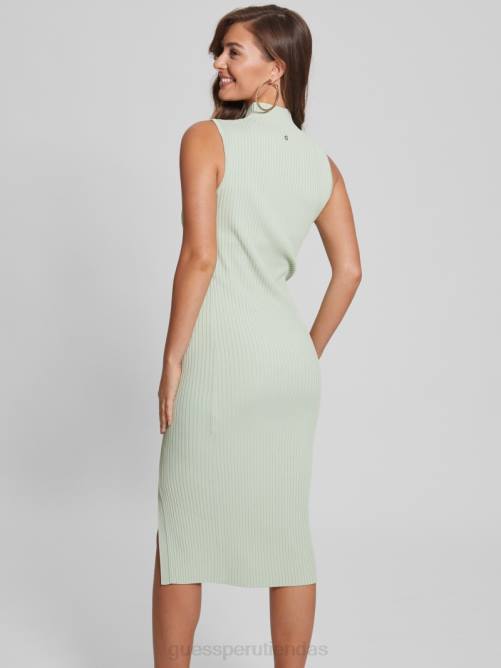 GUESS vestido estilo suéter louise mujer 0P8X683 verde brumoso vestir
