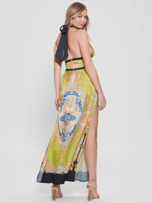 GUESS vestido largo capuchino mujer 0P8X416 lima barroca vestir