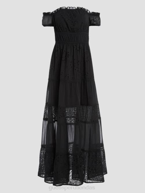 GUESS vestido largo eco zena mujer 0P8X340 negro vestir