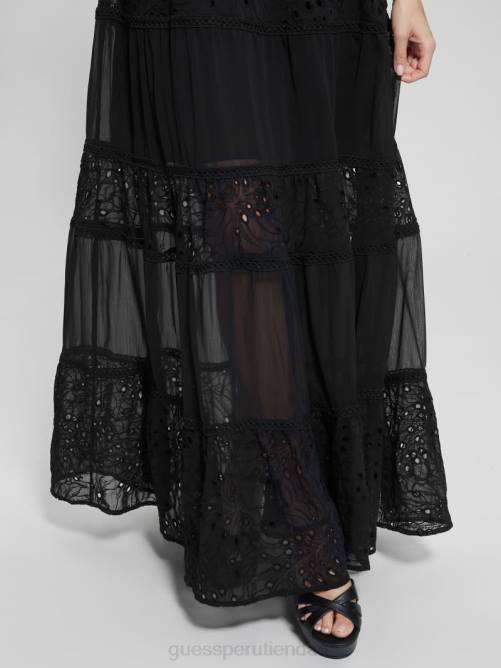 GUESS vestido largo eco zena mujer 0P8X340 negro vestir