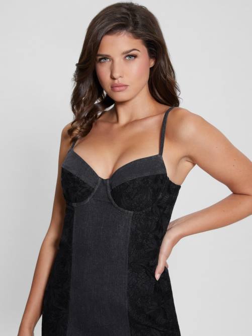 GUESS vestido lelly de encaje mujer 0P8X192 encaje autentico vestir