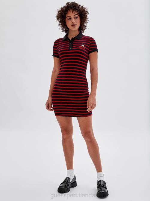 GUESS vestido polo originals x betty boop mujer 0P8X389 negro azabache multicolor vestir