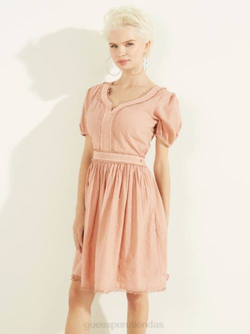 GUESS vestido sofía mujer 0P8X671 felicidad rosa vestir