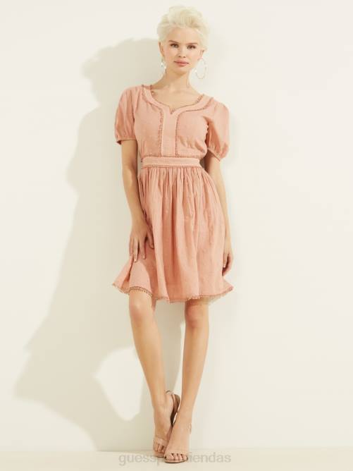 GUESS vestido sofía mujer 0P8X671 felicidad rosa vestir