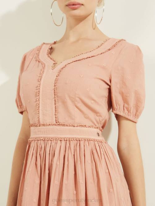GUESS vestido sofía mujer 0P8X671 felicidad rosa vestir