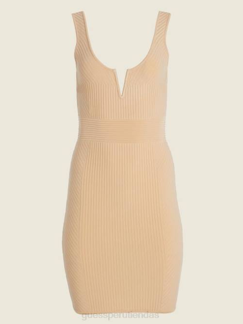 GUESS vestido suéter adalia mujer 0P8X716 durazno suave vestir