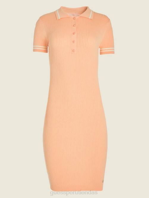 GUESS vestido suéter adelaida mujer 0P8X911 crema de durazno vestir