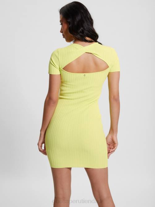 GUESS vestido suéter ana mujer 0P8X452 kiwi polvoriento vestir