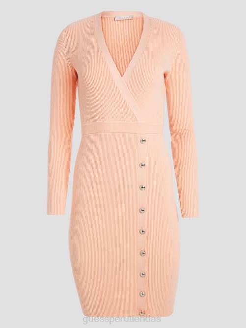 GUESS vestido suéter eco alexandra mujer 0P8X826 brisa sonrojada vestir