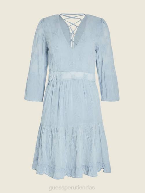GUESS vestido tatiana mujer 0P8X869 coronado azul multi vestir