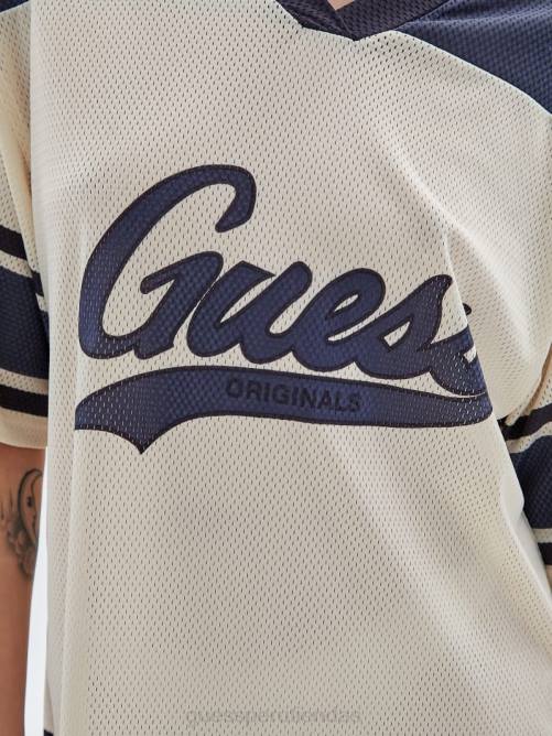 GUESS vestido tipo camiseta de punto original mujer 0P8X306 playa de arena vestir