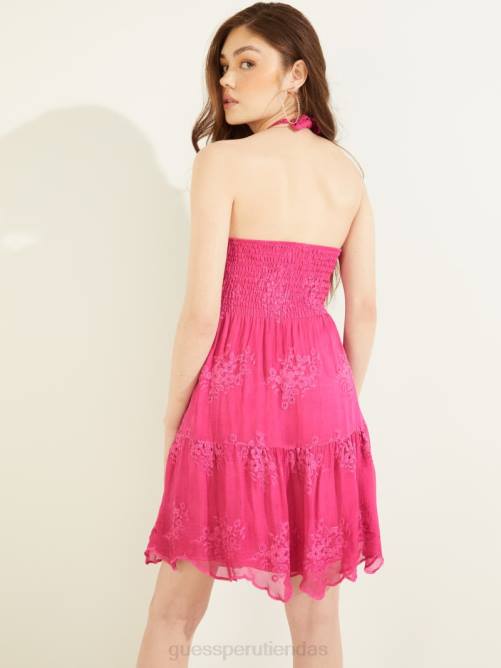 GUESS vestido tulia mujer 0P8X687 fruta del dragón púrpura vestir
