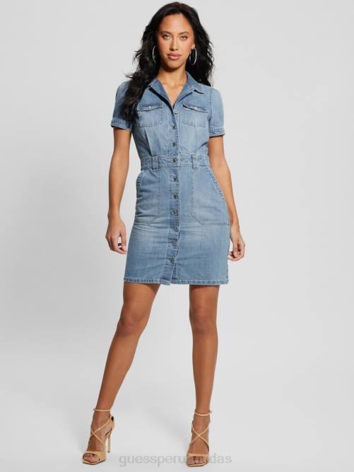 GUESS vestido vaquero liliana mujer 0P8X109 piruleta vestir