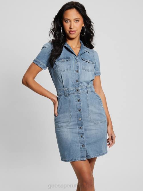 GUESS vestido vaquero liliana mujer 0P8X109 piruleta vestir