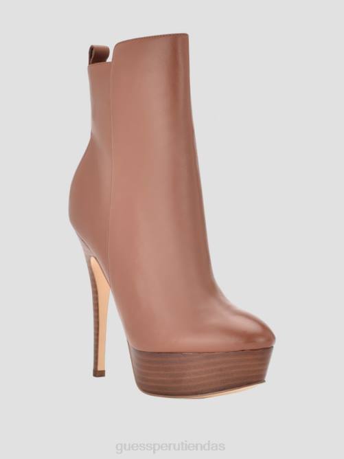 GUESS botín caddy con plataforma mujer 0P8X3518 marrón medio calzado