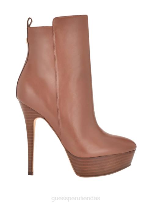 GUESS botín caddy con plataforma mujer 0P8X3518 marrón medio calzado