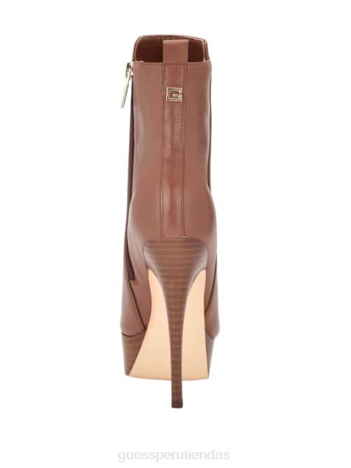 GUESS botín caddy con plataforma mujer 0P8X3518 marrón medio calzado