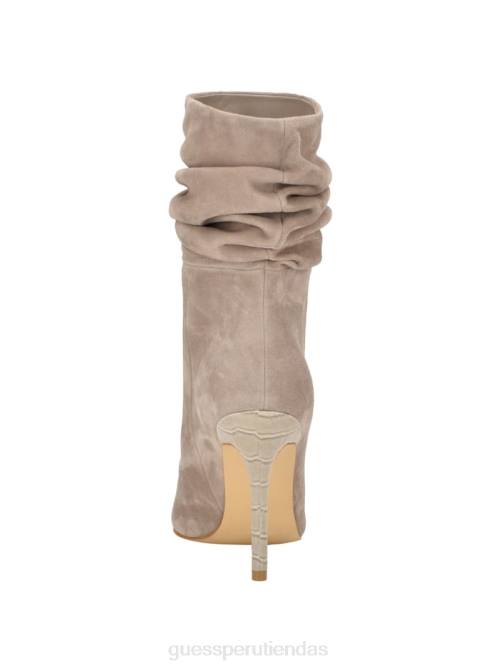 GUESS botín holgado de ante con parte trasera mujer 0P8X3513 gris pardo calzado