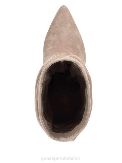GUESS botín holgado de ante con parte trasera mujer 0P8X3513 gris pardo calzado
