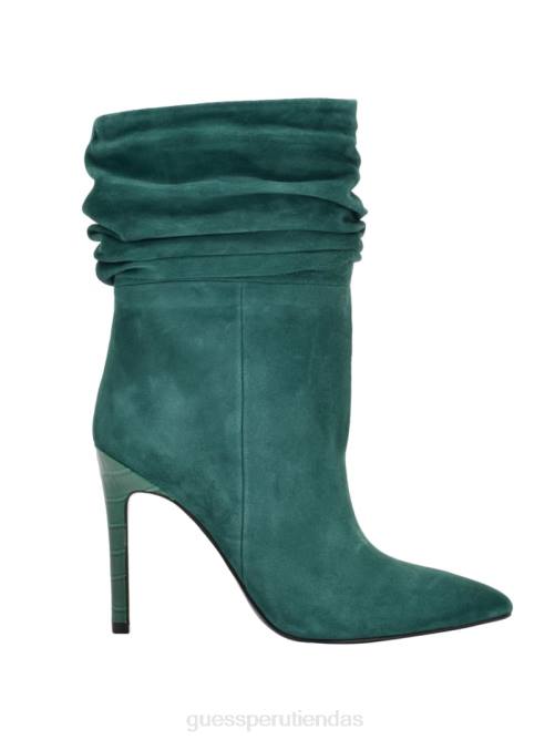 GUESS botín holgado de ante con parte trasera mujer 0P8X3516 verde medio 310 calzado