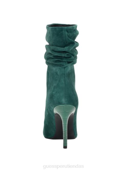 GUESS botín holgado de ante con parte trasera mujer 0P8X3516 verde medio 310 calzado
