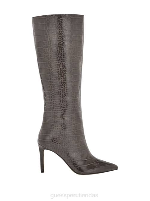 GUESS botas altas Dayton de piel sintética mujer 0P8X3523 marron oscuro calzado