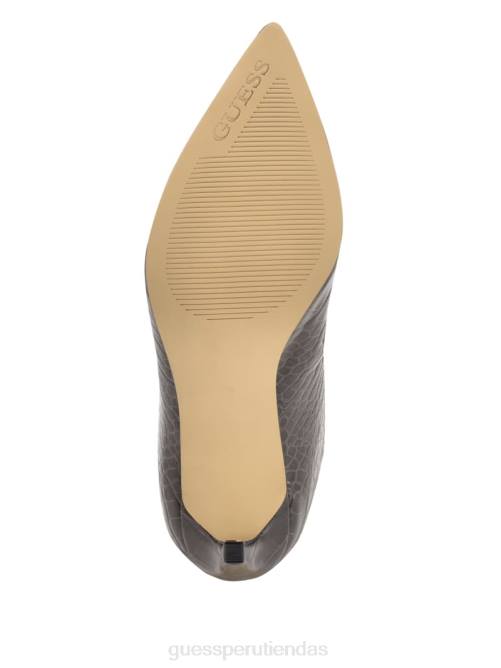 GUESS botas altas Dayton de piel sintética mujer 0P8X3523 marron oscuro calzado