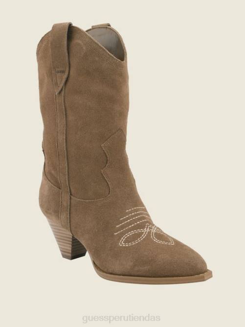 GUESS botas cowboy odilia mujer 0P8X3511 marrón medio calzado
