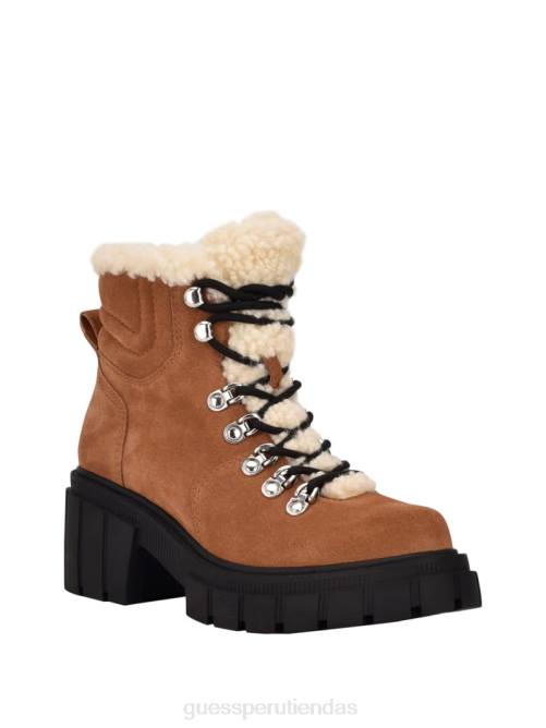 GUESS botas de montaña kiele con forro de sherpa mujer 0P8X3538 Castaño calzado