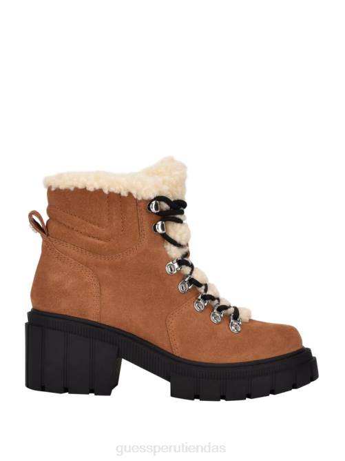 GUESS botas de montaña kiele con forro de sherpa mujer 0P8X3538 Castaño calzado