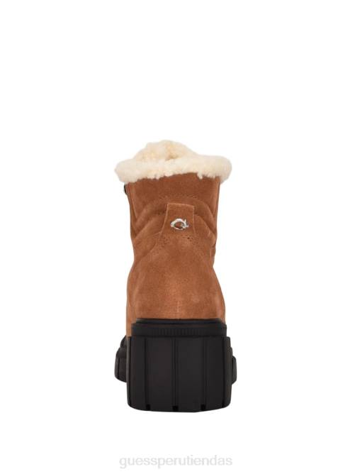GUESS botas de montaña kiele con forro de sherpa mujer 0P8X3538 Castaño calzado