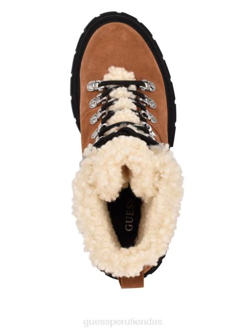 GUESS botas de montaña kiele con forro de sherpa mujer 0P8X3538 Castaño calzado