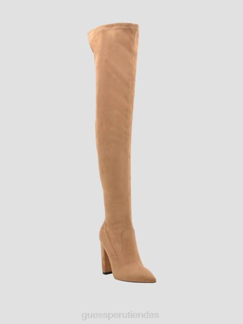 GUESS botas por encima de la rodilla de ante sintético mujer 0P8X3525 marrón medio calzado