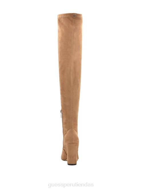 GUESS botas por encima de la rodilla de ante sintético mujer 0P8X3525 marrón medio calzado