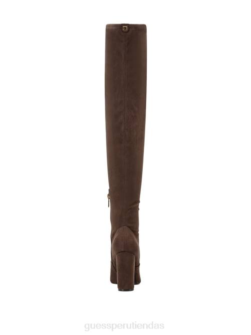 GUESS botas por encima de la rodilla de ante sintético mujer 0P8X3526 marrón medio calzado