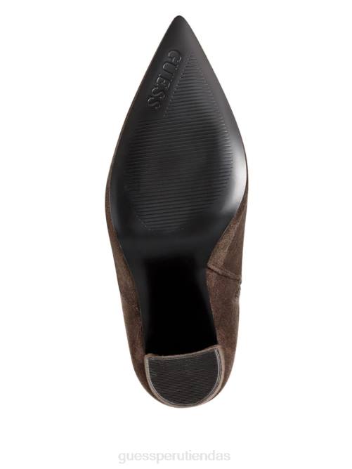 GUESS botas por encima de la rodilla de ante sintético mujer 0P8X3526 marrón medio calzado