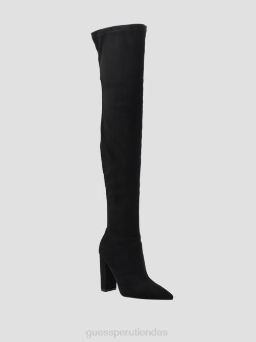 GUESS botas por encima de la rodilla de ante sintético mujer 0P8X3528 negro calzado