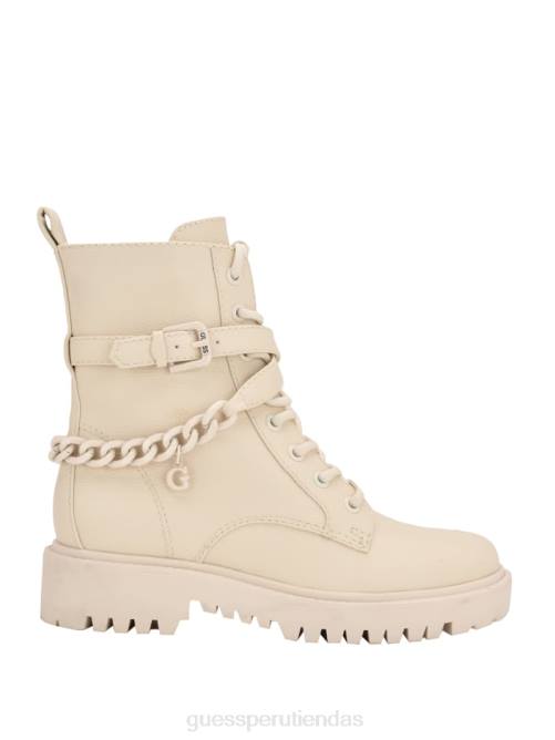 GUESS botas utilitarias con hebilla Olisie mujer 0P8X3512 marfil 150 calzado