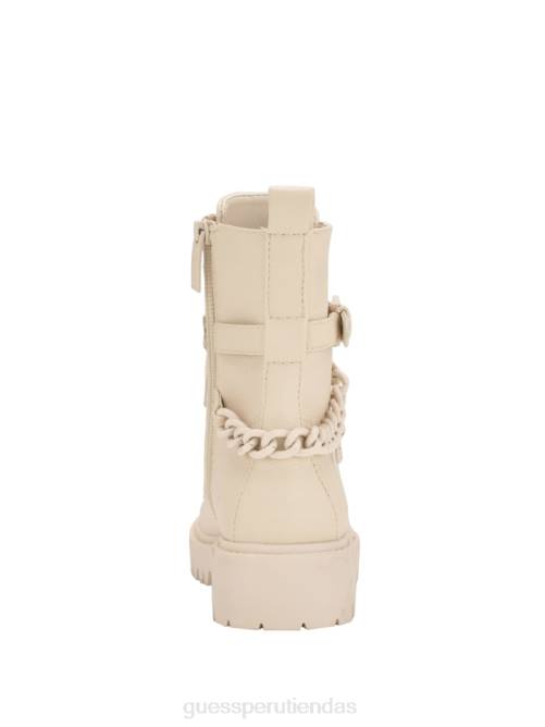 GUESS botas utilitarias con hebilla Olisie mujer 0P8X3512 marfil 150 calzado