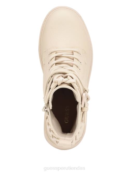 GUESS botas utilitarias con hebilla Olisie mujer 0P8X3512 marfil 150 calzado