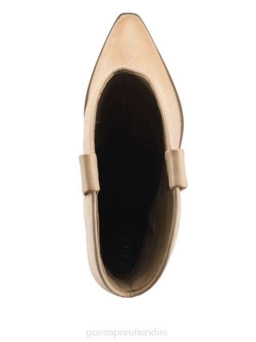 GUESS botas vaqueras de cuero galen mujer 0P8X3509 medio natural 101 calzado