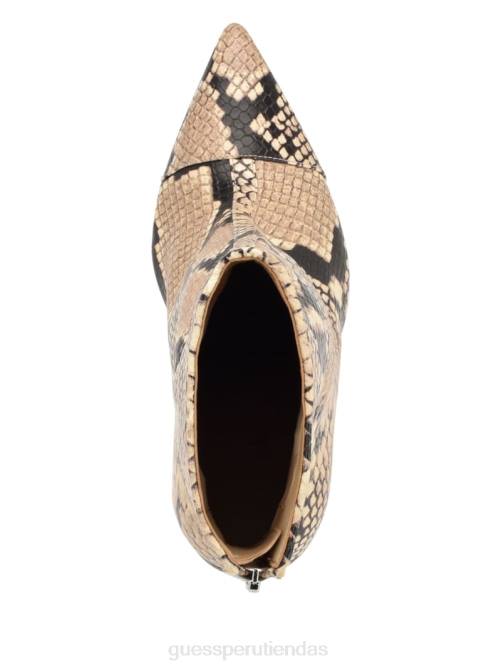 GUESS botines Simone con tacón y cremallera mujer 0P8X3531 medio natural 101 calzado