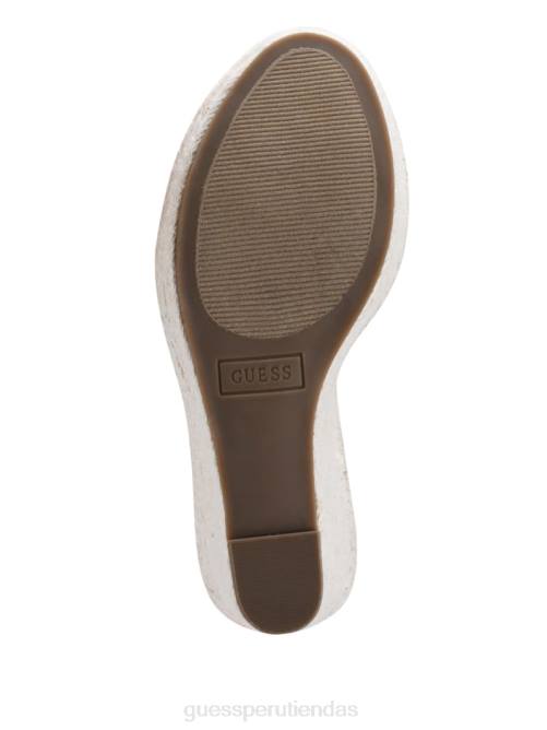 GUESS cuñas alpargatas con lazo halona mujer 0P8X3447 marrón medio calzado