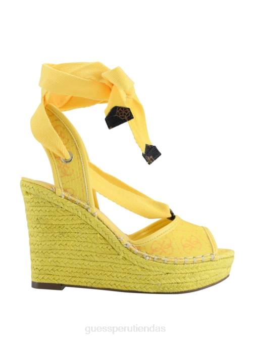 GUESS cuñas alpargatas con lazo halona mujer 0P8X3449 amarillo calzado